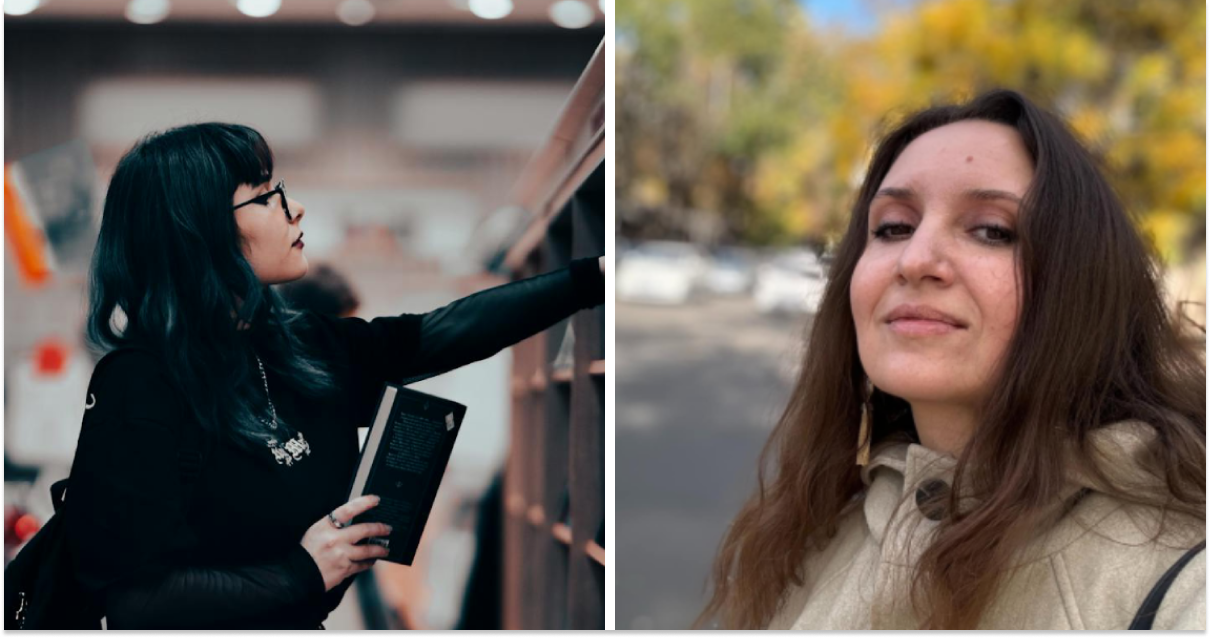 Жінка в книгарні, Мар’яна Савка, колаж
