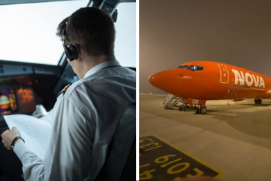 Пілот літака, Supernova Airlines, колаж
