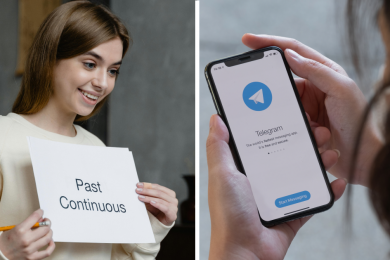 англійська мова, Telegram
