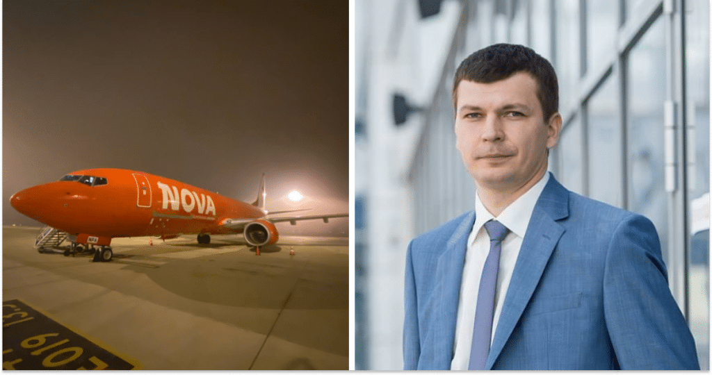 Літак Supernova Airlines, Ярослав Красножон, колаж