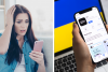 Жінка з мобільним телефоном, «Дія», колаж