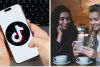 TikTok, жінки зі смартфоном, колаж