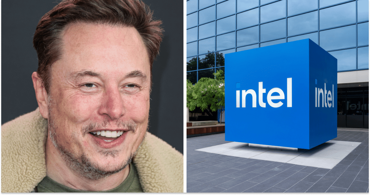 Ілон Маск, Intel, колаж