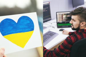 блакитно-жовте серце, програміст