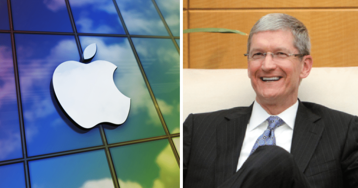 Логотип Apple, Тім Кук, колаж