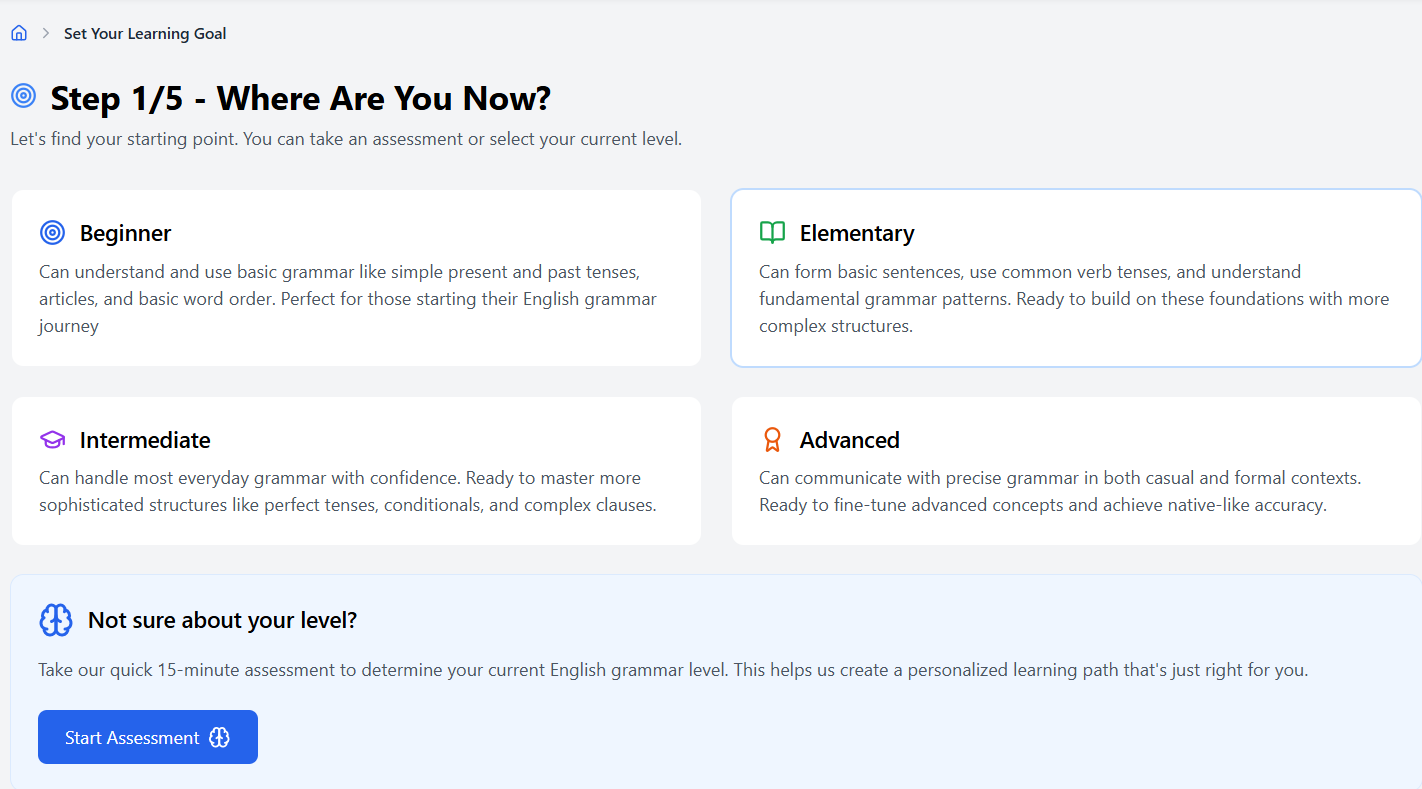 Скриншот: grammartrack.com