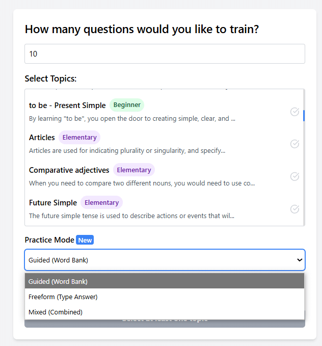 Скриншот: grammartrack.com