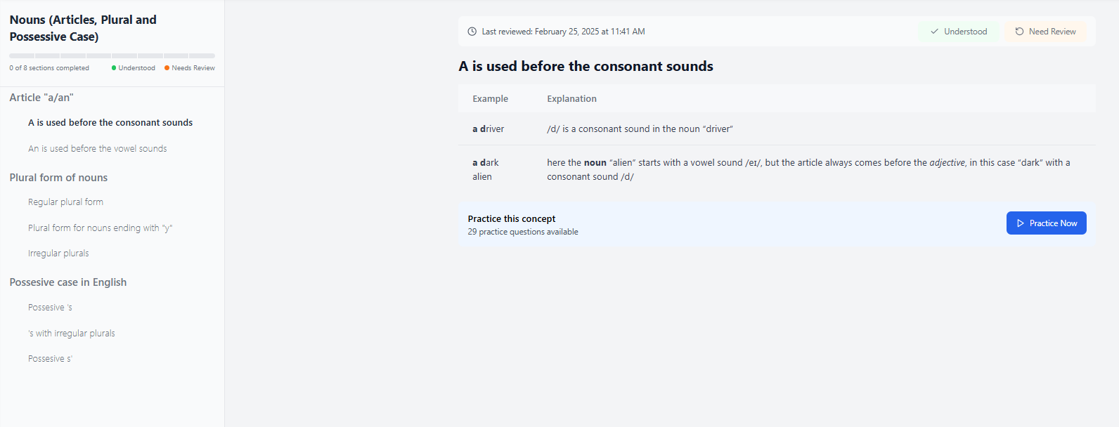 Скриншот: grammartrack.comс