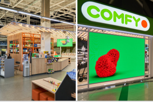Оновлені магазини COMFY, колаж