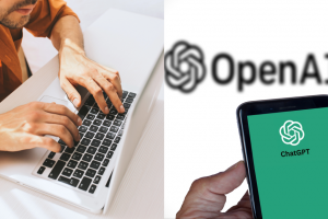 чоловік за ноутбуком, OpenAI
