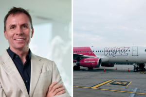 Йожеф Вараді, літак Wizz Air, колаж