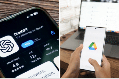 ChatGPT, Google Drive, колаж