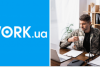 Лого Work.ua, чоловік у військовій формі, колаж