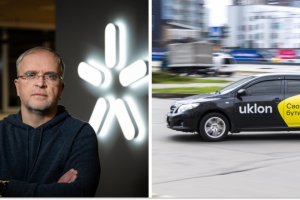 Олександр Комаров, автівка Uklon, колаж