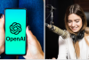 OpenAI, жінка-дикторка, колаж