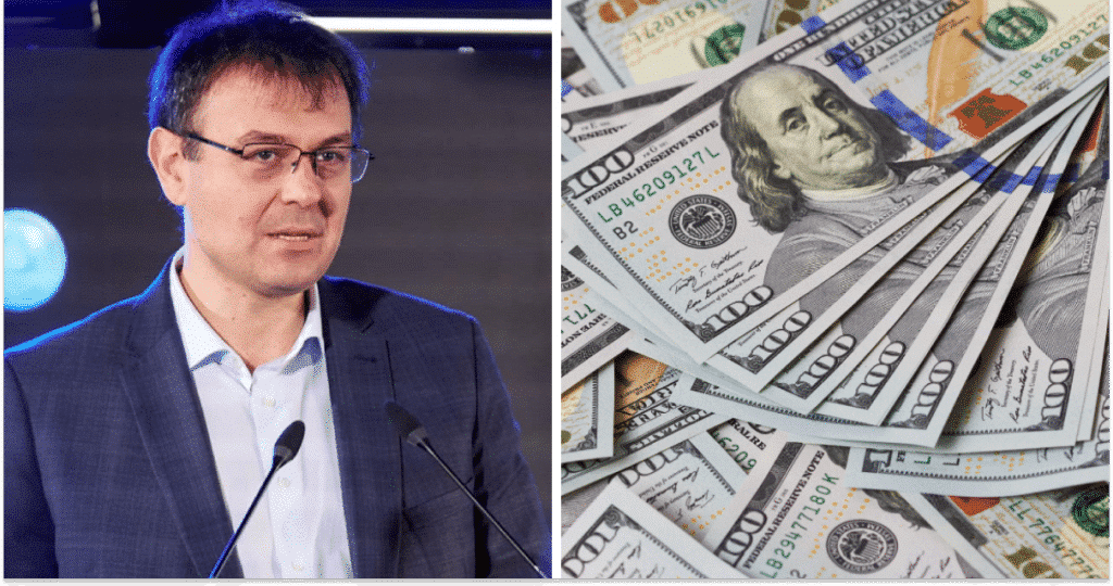 Данило Гетманцев, долари, колаж