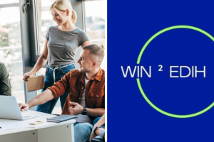 Команда стартапу, логотип Win-Win EDIH