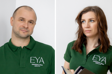 «EYA – це лише початок більшої місії з покращення доступності технологій». Фото: 1 – Сергій Рильський, 2 – Іванна Рильська
