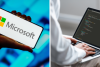 Microsoft, людина пише код