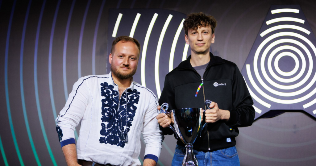 EIT Community Officer Ukraine Ігор Маркевич та співзасновник Wantent Олексій Шалденко. Фото: LinkedIn / EIT Community Hub Ukraine