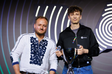 EIT Community Officer Ukraine Ігор Маркевич та співзасновник Wantent Олексій Шалденко. Фото: LinkedIn / EIT Community Hub Ukraine