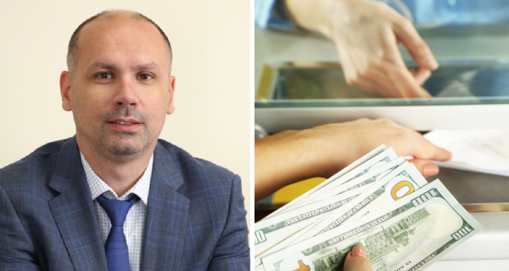 Дмитро Замотаєв розповів, що буде з валютними депозитами в Україні, наскільки вони популярні та коли є сенс їх відкривати. Фото: 1 – Дмитро Замотаєв, 2 – Depositphotos
