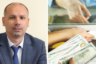 Дмитро Замотаєв розповів, що буде з валютними депозитами в Україні, наскільки вони популярні та коли є сенс їх відкривати. Фото: 1 – Дмитро Замотаєв, 2 – Depositphotos