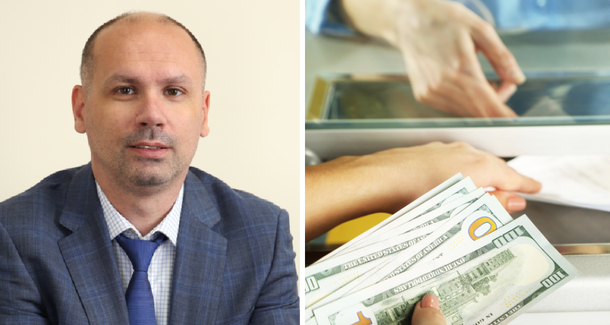 Дмитро Замотаєв розповів, що буде з валютними депозитами в Україні, наскільки вони популярні та коли є сенс їх відкривати. Фото: 1 – Дмитро Замотаєв, 2 – Depositphotos