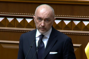 Андрій Пишний доповідає у верховній раді